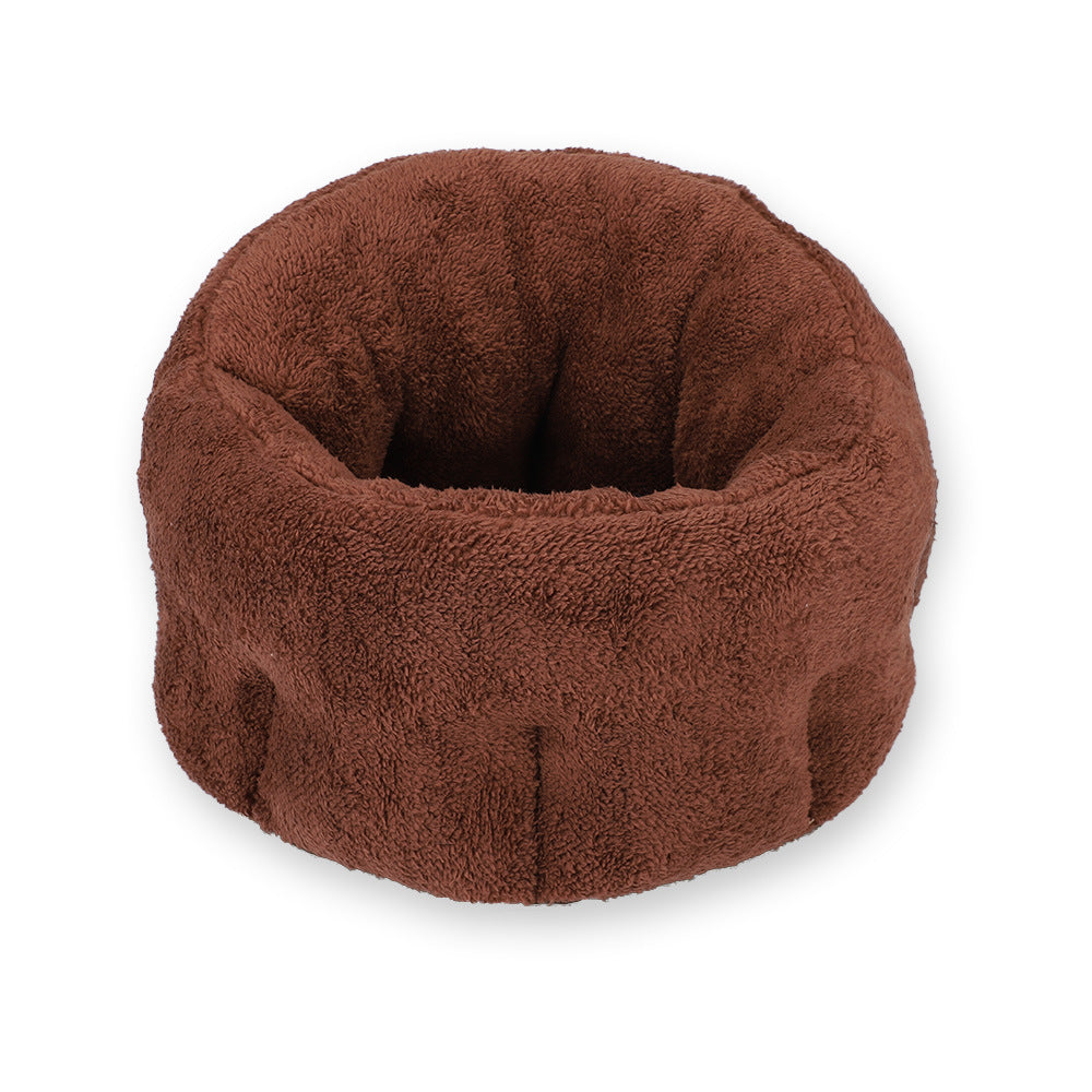 Warm Cotton Calming Pet Donut Bed