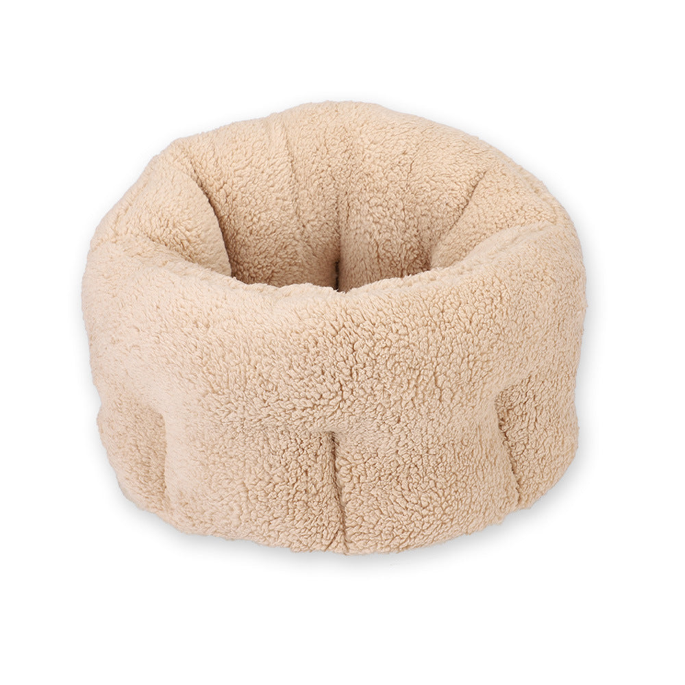 Warm Cotton Calming Pet Donut Bed