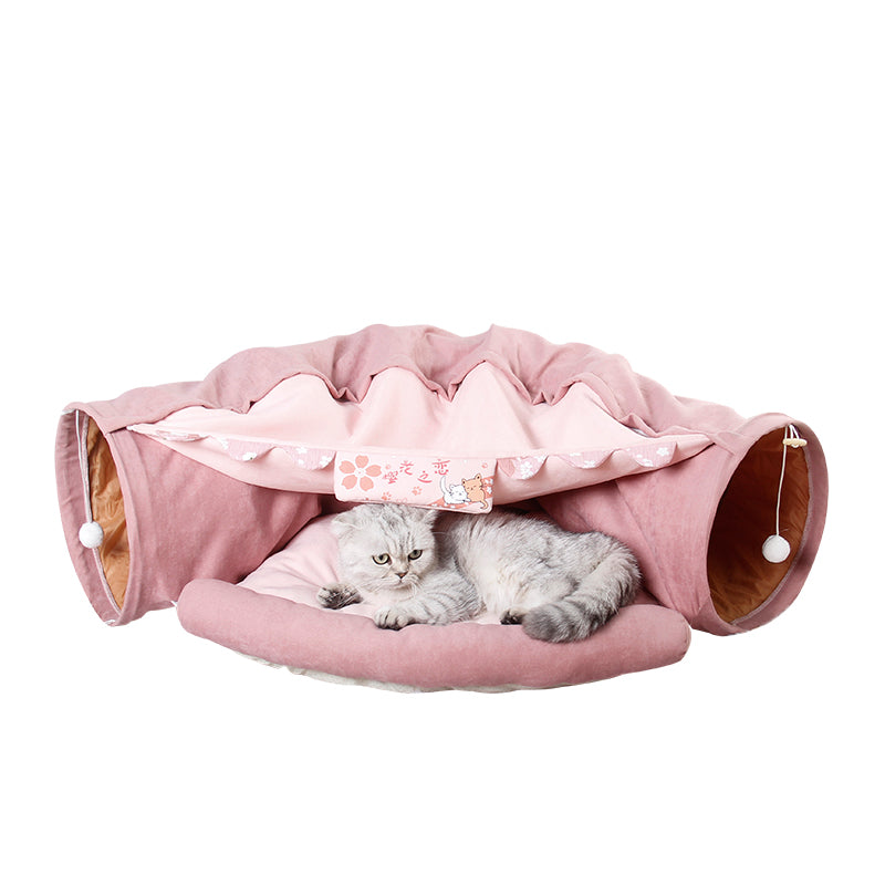 Cat Matcha Park Passage Tunnel Toy and Nest