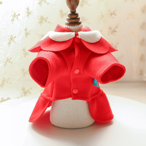 Autumn And Winter Woolen Cloth Student British Style Dress Cat Costume