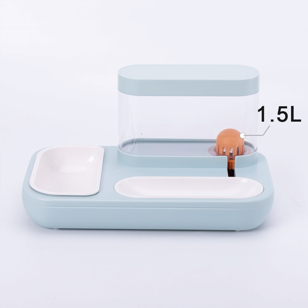 Pet Food Bowl with Automatic Water 1.5L Capcity