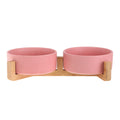 Double Ceramic Pet Food & Drinking Water Bowls
