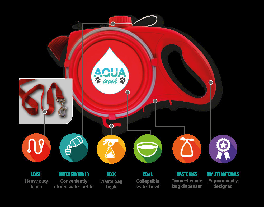 Multifunctional Pet Leash - Bring Your Own Water Bottle Dog Leash