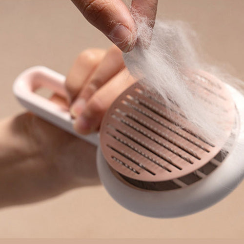 Automatic Round Pet Hair Removal Brush Massage Comb