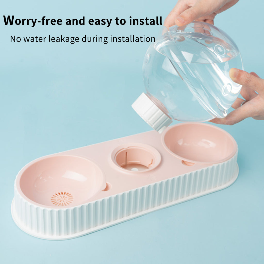 Plastic Automatic Feeder & Drinker - Cat Dog Drinking Animal Pet Bowl Water Bowl For Pets Dog Automatic Drinkers