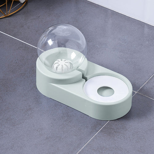Automatic Pet Feeder 1.8L Water Drinking Bowl Feeding Container
