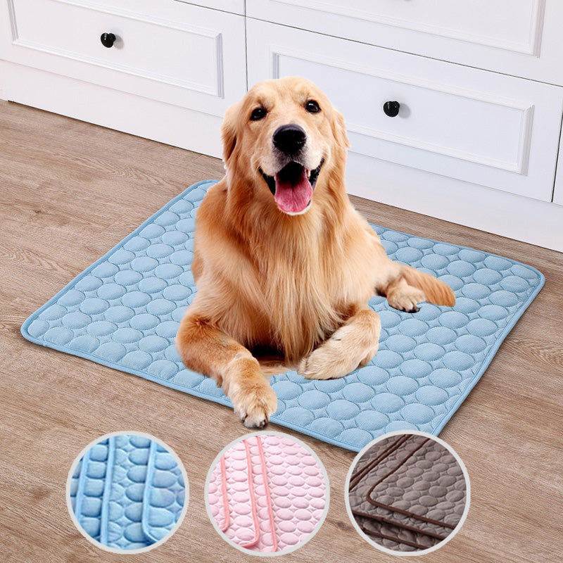 Ice Silk Cooling Pad Pet Bed