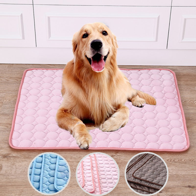 Ice Silk Cooling Pad Pet Bed