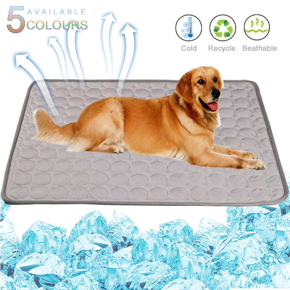 Ice Silk Cooling Pad Pet Bed
