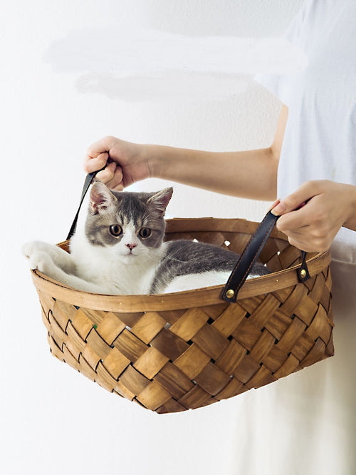 Bamboo Basket Pet Nest