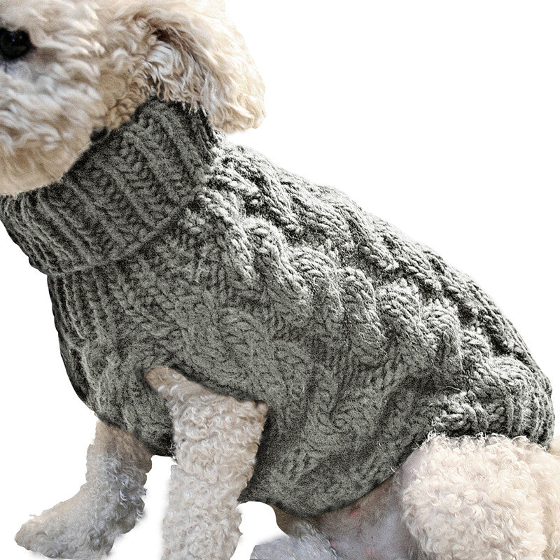 Pet Sweater Dog Winter Warm Knitted Clothing