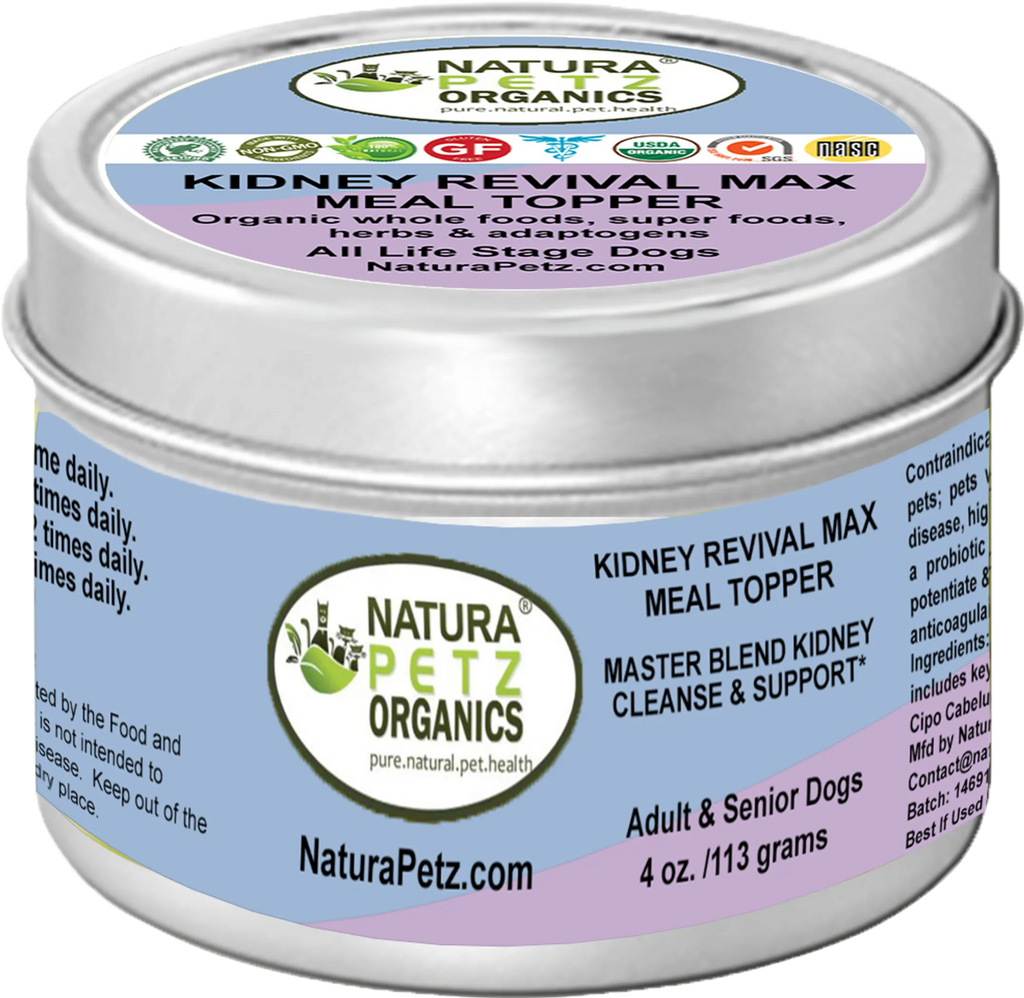 Kidney Revival Max Meal Topper* Master Blend Kidney Cleanse & Support* Adult And Senior Dogs & Cats*