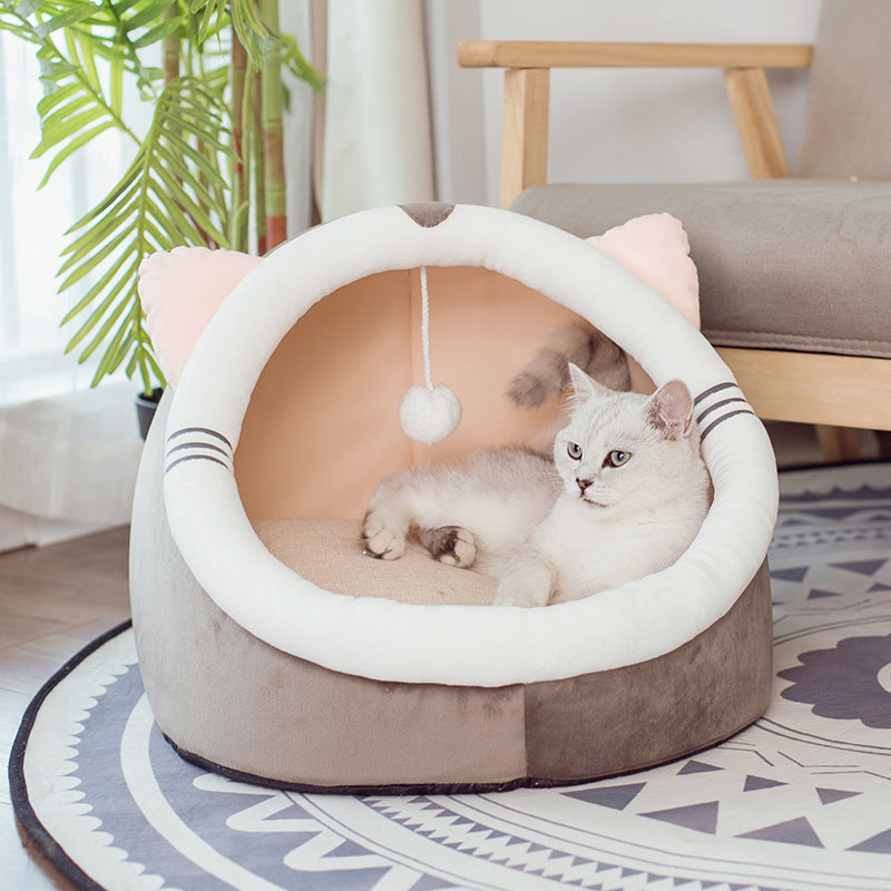 Warm Cute Enclosed Cat Nests