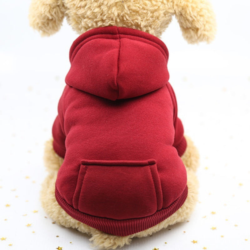 Pet Clothes Pet Hoodie With Hat Pet Warm Winter Coat