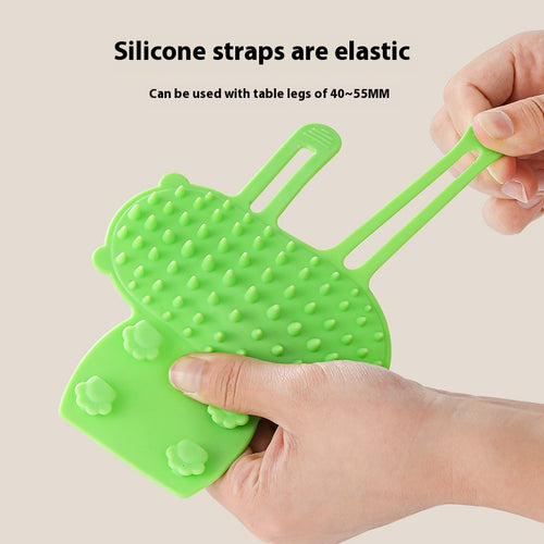 Cat Hair Removal Massage Comb - Cat Rubbing Brush can Attach to Table Legs