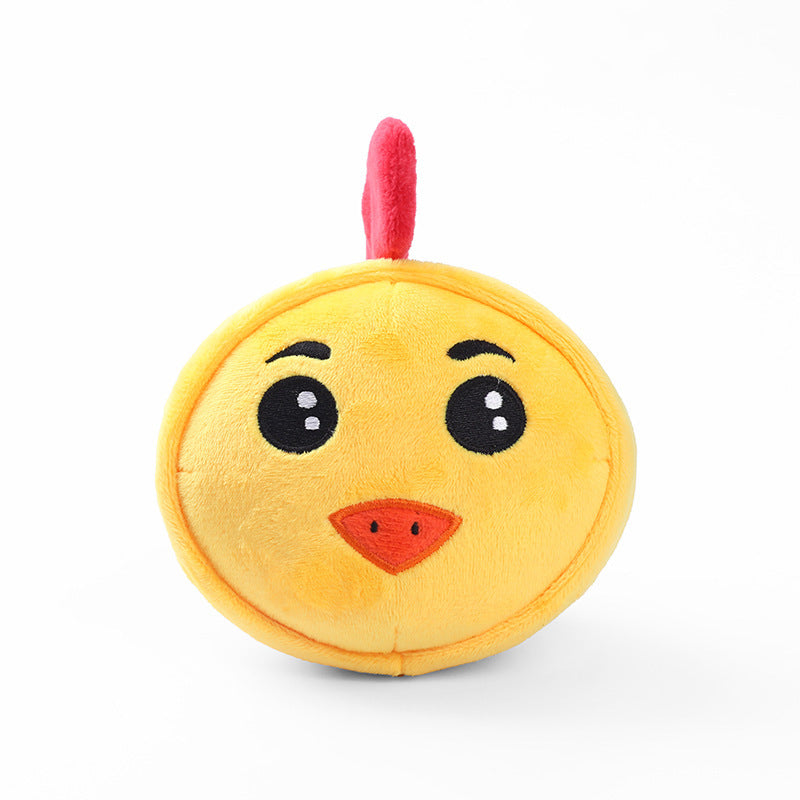 Dog Vocal Teething Plush Toys Bite Resistant Teeth Cleaning