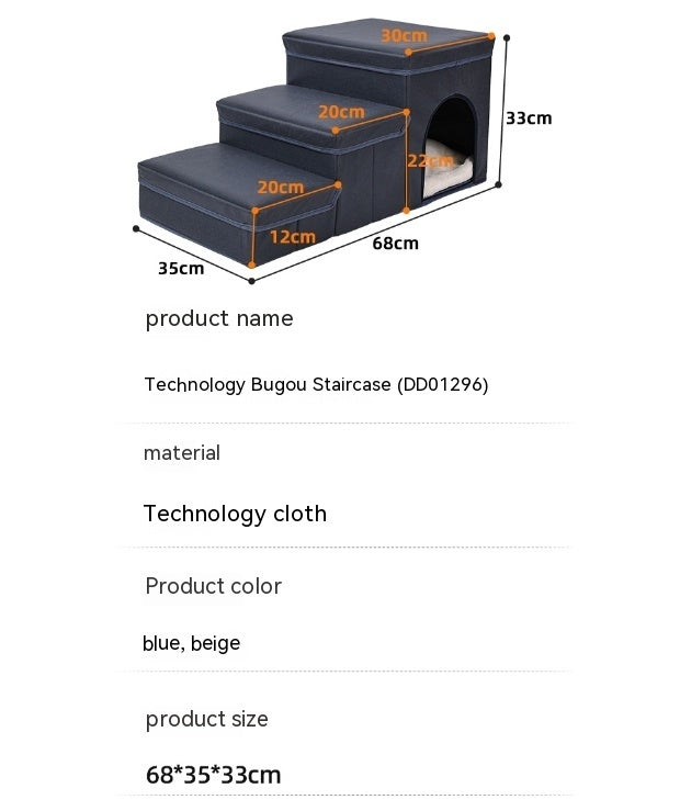 Cat Kennel Cage Multifunctional Dog Stairs Upper Bed Sofa Puppy Climbing Pet Supplies