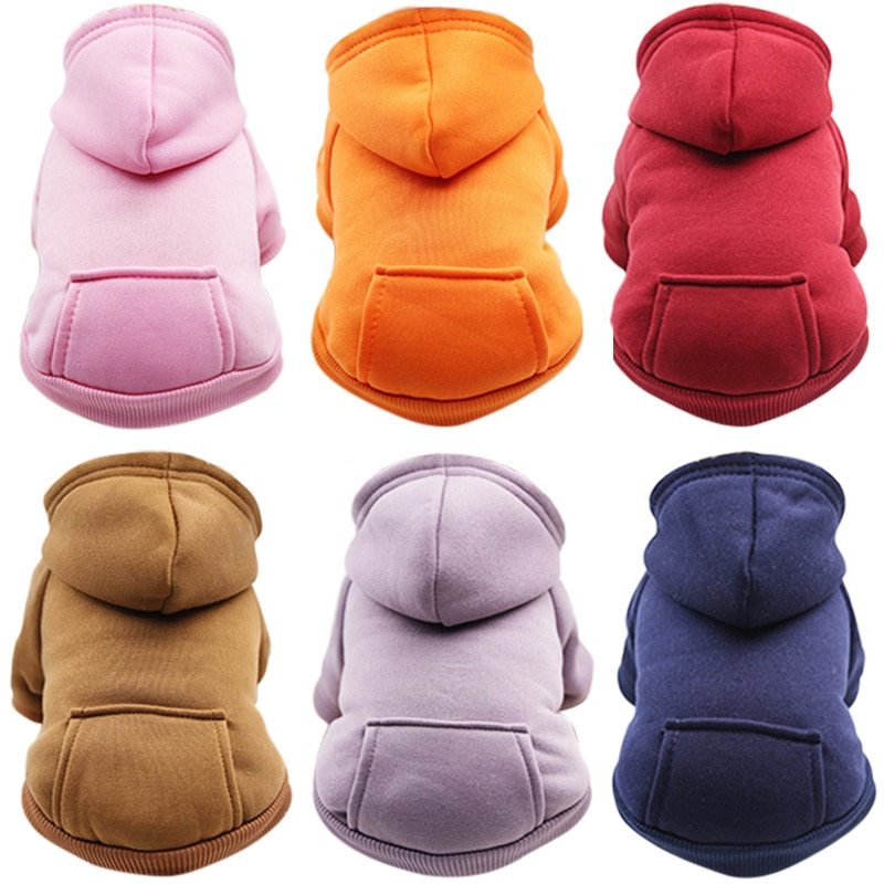Pet Clothes Pet Hoodie With Hat Pet Warm Winter Coat