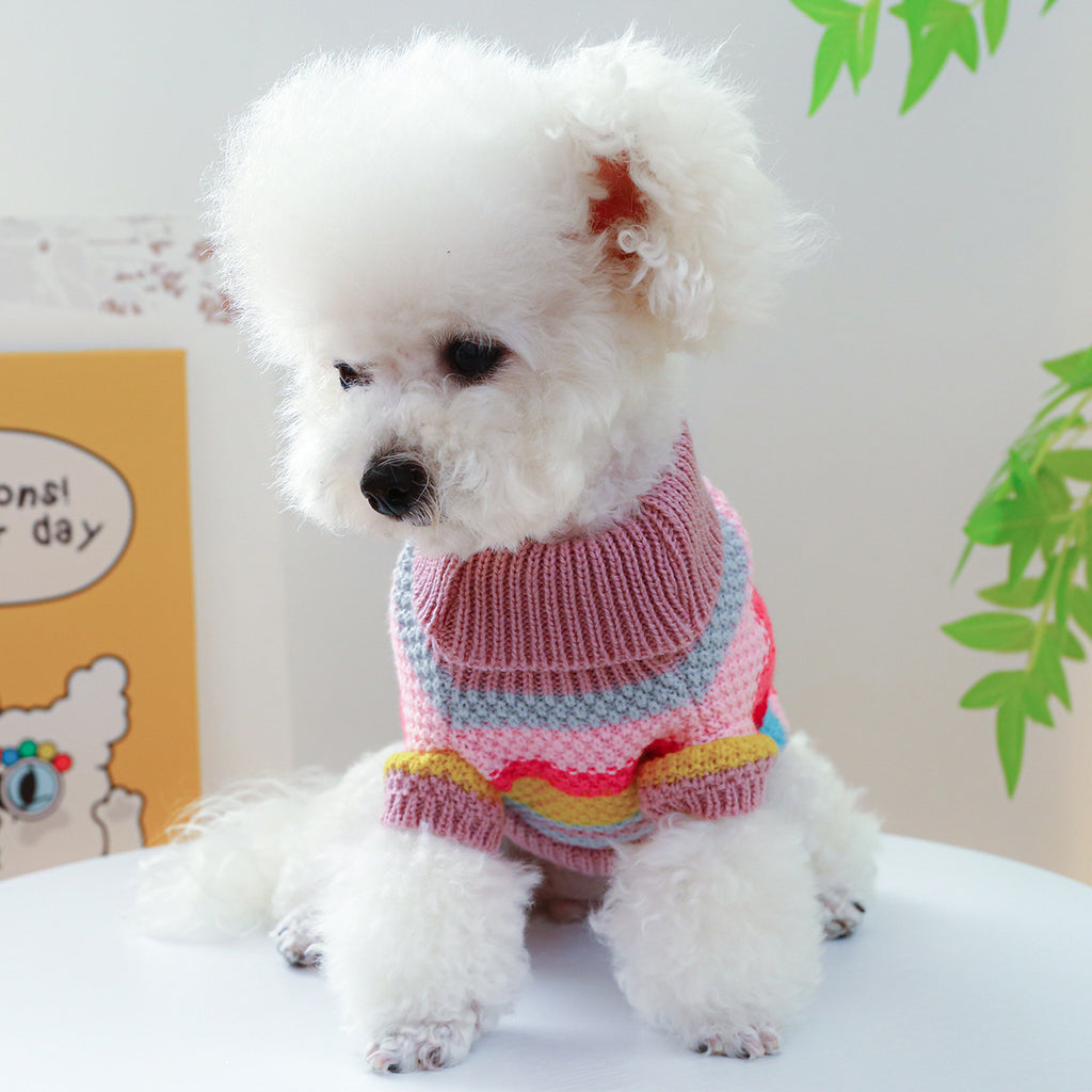 Color Striped Comfortable Pet Sweater