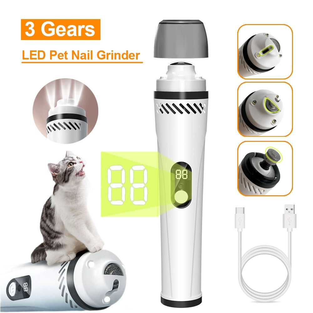 Electric Nail Trimmer Device LED