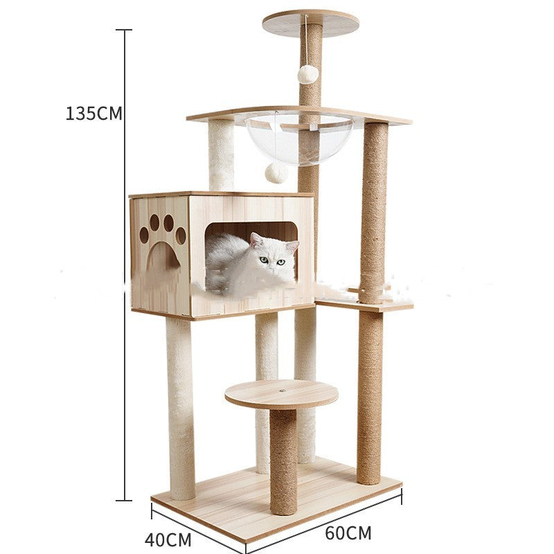 Cat Tree Cat Crawl Cat Nest Cat Scratching Board Pet Toy Space Capsule