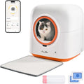 60L Automatic Cat Litter Box - Smart App Control, Deodorizing, Infrared Sensor