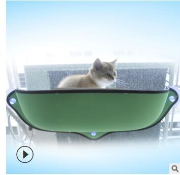 Window Sill Cat Hammock — Comfortable Suction Cup Perch for Cats