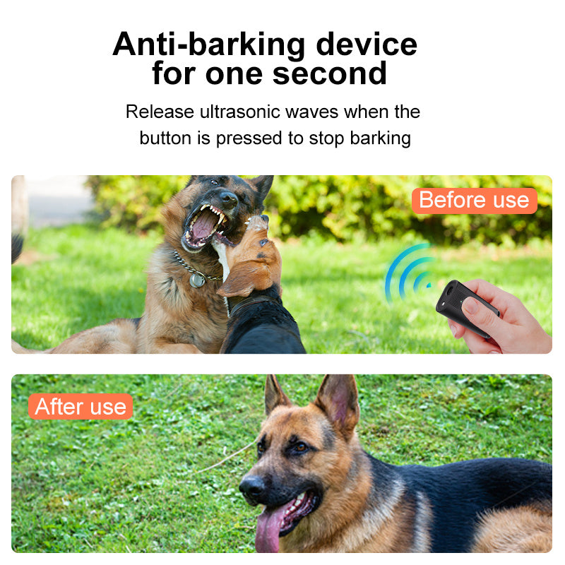 Dog Bark Deterrent Device, Portable Mini Dog Repeller, USB Rechargeable, Anti-barking Training Device With Flashing Light, Small And Exquisite