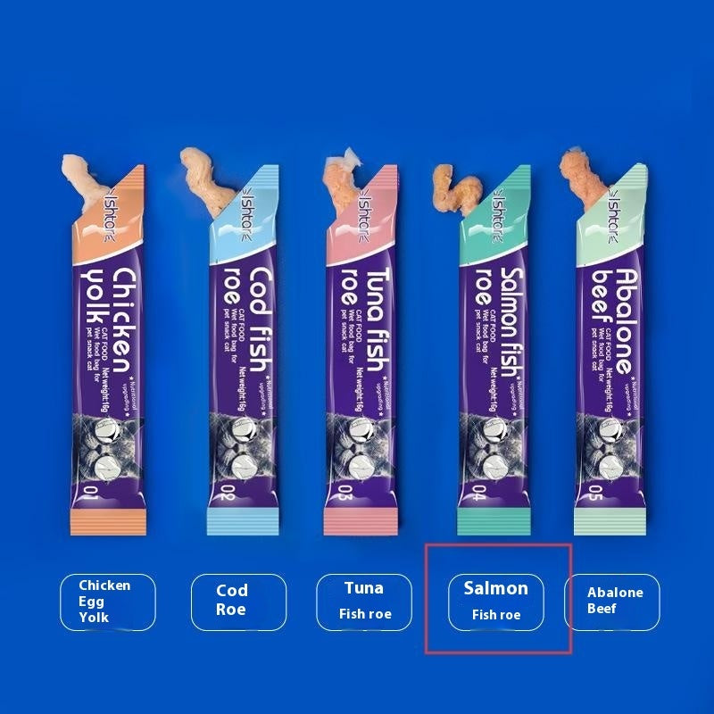 Cat Strip Kittens Nutrition Fat Hair Chin Wet Food Package Cat Snacks