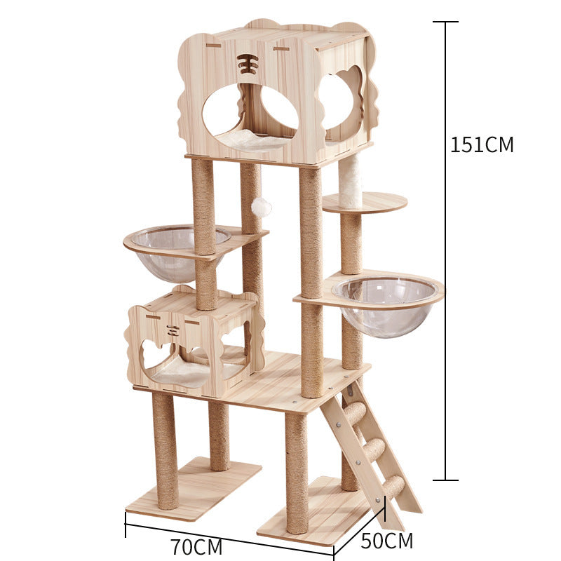 Cat Tree Cat Crawl Cat Nest Cat Scratching Board Pet Toy Space Capsule