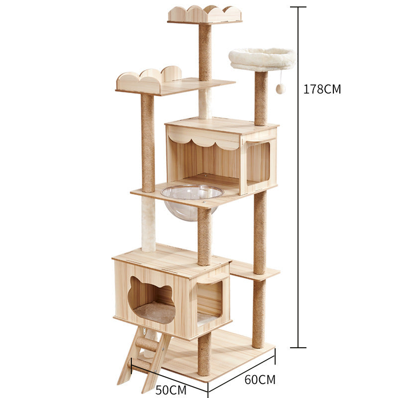 Cat Tree Cat Crawl Cat Nest Cat Scratching Board Pet Toy Space Capsule