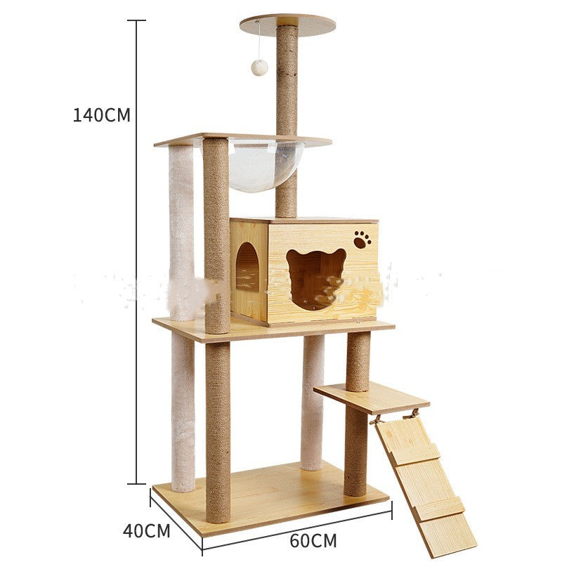 Cat Tree Cat Crawl Cat Nest Cat Scratching Board Pet Toy Space Capsule