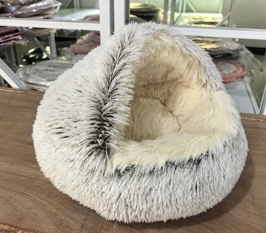 Crystal Velvet Warm Round Pet Bed