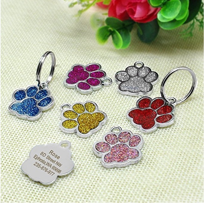 Pet Tag Footprint Dog