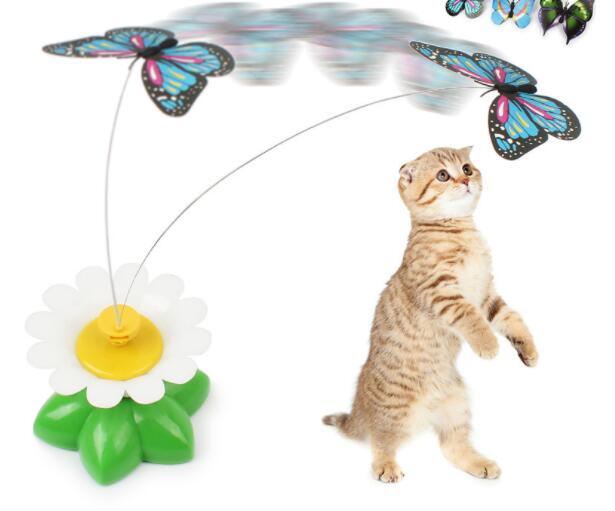 Electric Automatic Rotating Flower Pet Products Cat Toy
