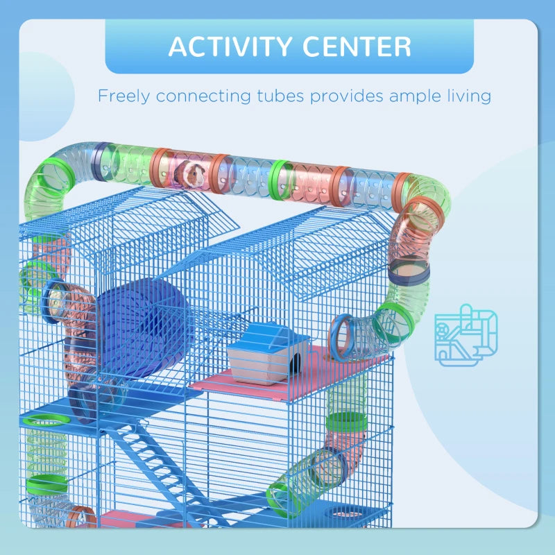 5 Tier Hamster Cage With Tubes And Tunnels (only ship inside USA)