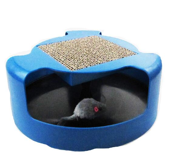 Interactive Spining Cat Toy with Scratchpad