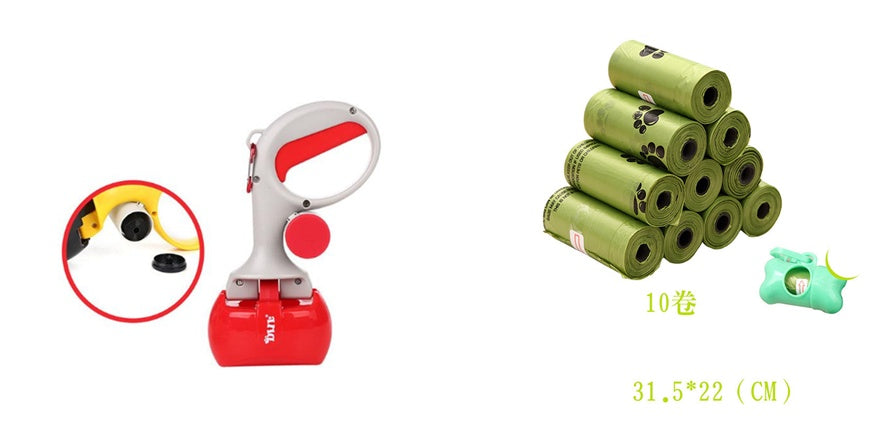 Pet Pooper Scooper 2 In 1 Portable Pet Toilet Picker