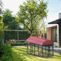 12 Piece Square Tube Wire Black Running Cage Single Door
