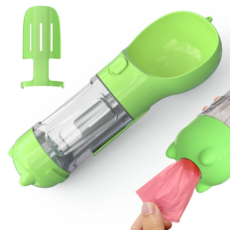 3 in 1 Dog Water Bottle - Feeder Bowl - Bag Storage