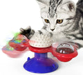 Interactive Rotating Windmill Toy Feather Teasers Tumbler