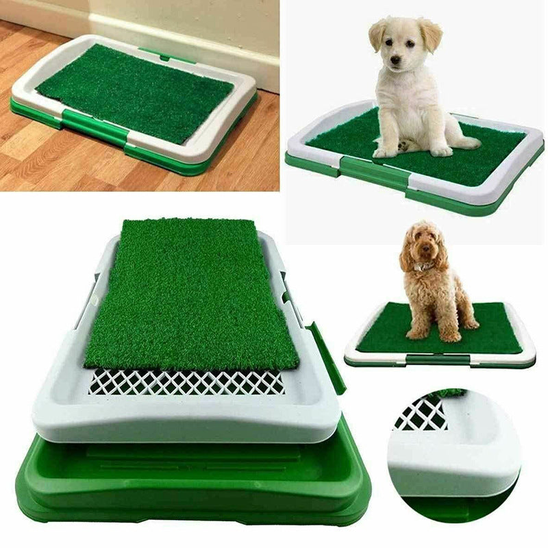 Grid Lawn Flat Toilet Dog Potty - Cleaning Tool