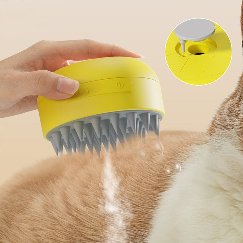 Cat Spray Electric Massage Comb - Pet Hair Comb Spray Massager Vaporizer Comb Steam Brush Dog & Cat Cleaning & Bathing
