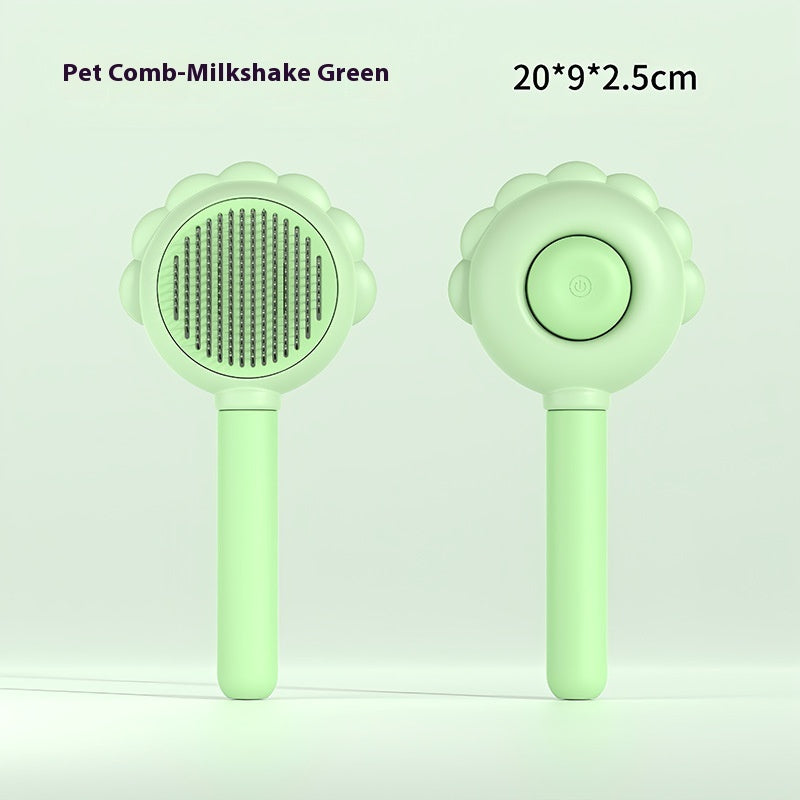 2 In 1 Self Cleaning Pet Brush Comb with Spray