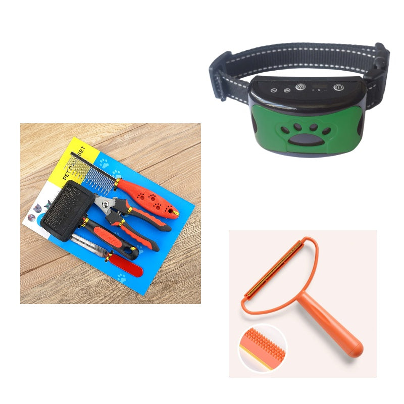 Dog Bark Arresting Training Collar with Vibration Sound Remote Control