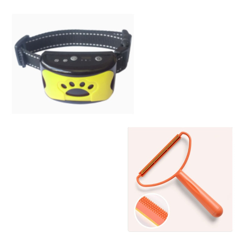 Dog Bark Arresting Training Collar with Vibration Sound Remote Control