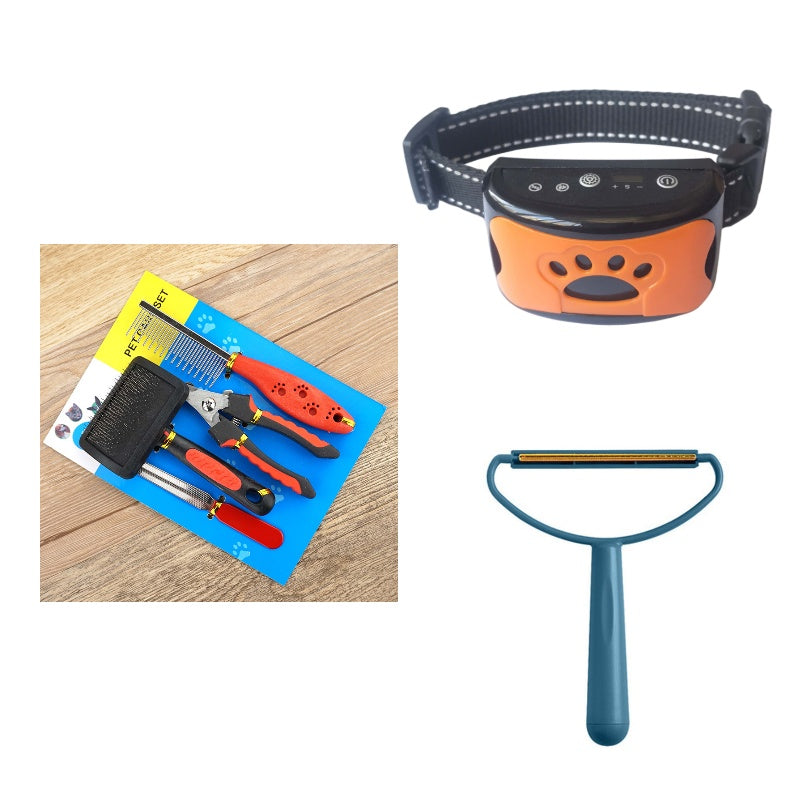 Dog Bark Arresting Training Collar with Vibration Sound Remote Control