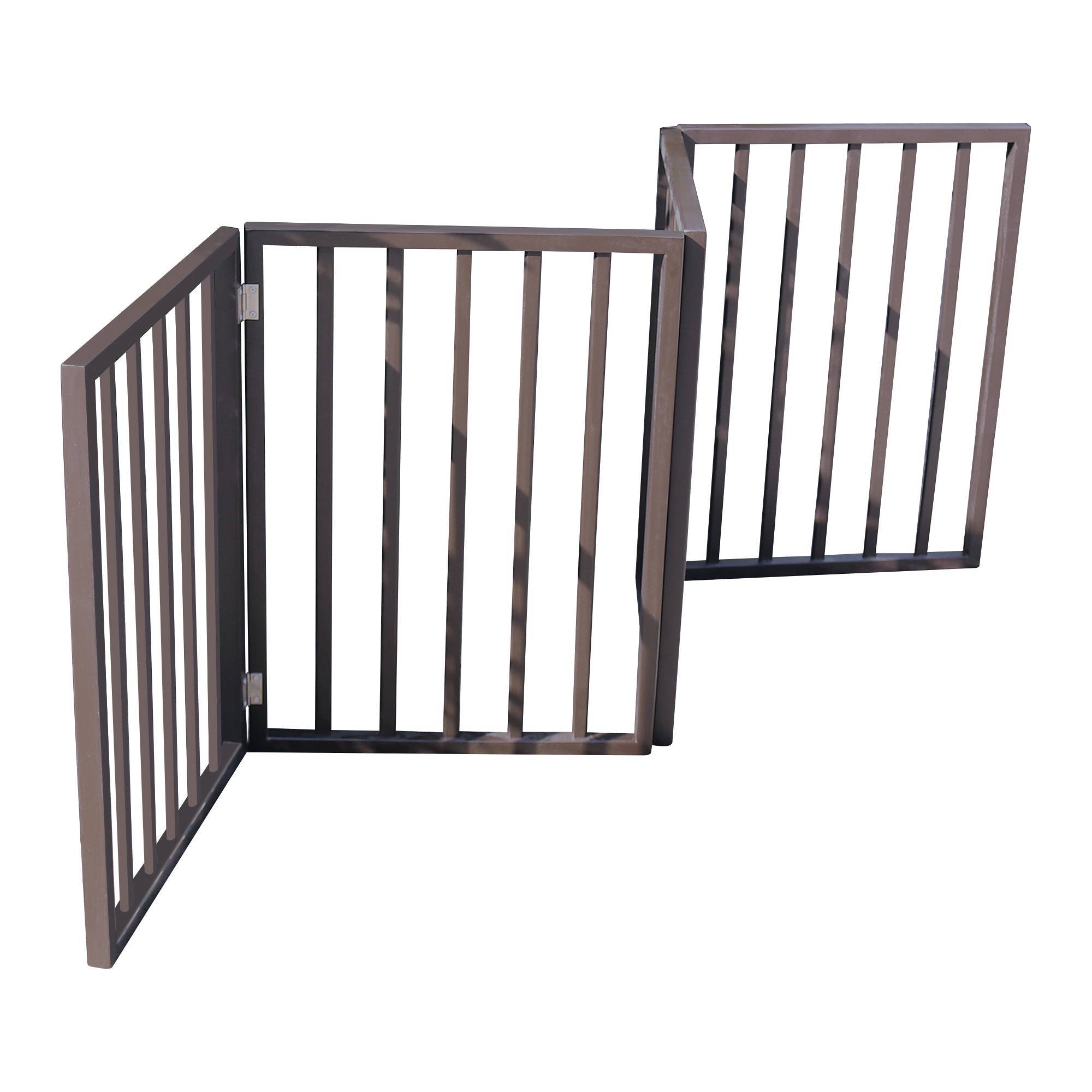 Premium Pet Gate - Dog Gate For Doorways,Stairs Or House-standing, Folding