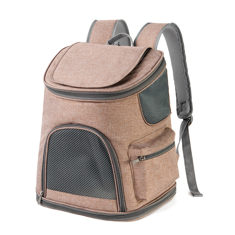 Pet Backpack Carrier Oxford Cloth Exterior - Shoulder Pet Bag