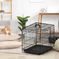 30-inch Two Doors Dog Cage with Handle